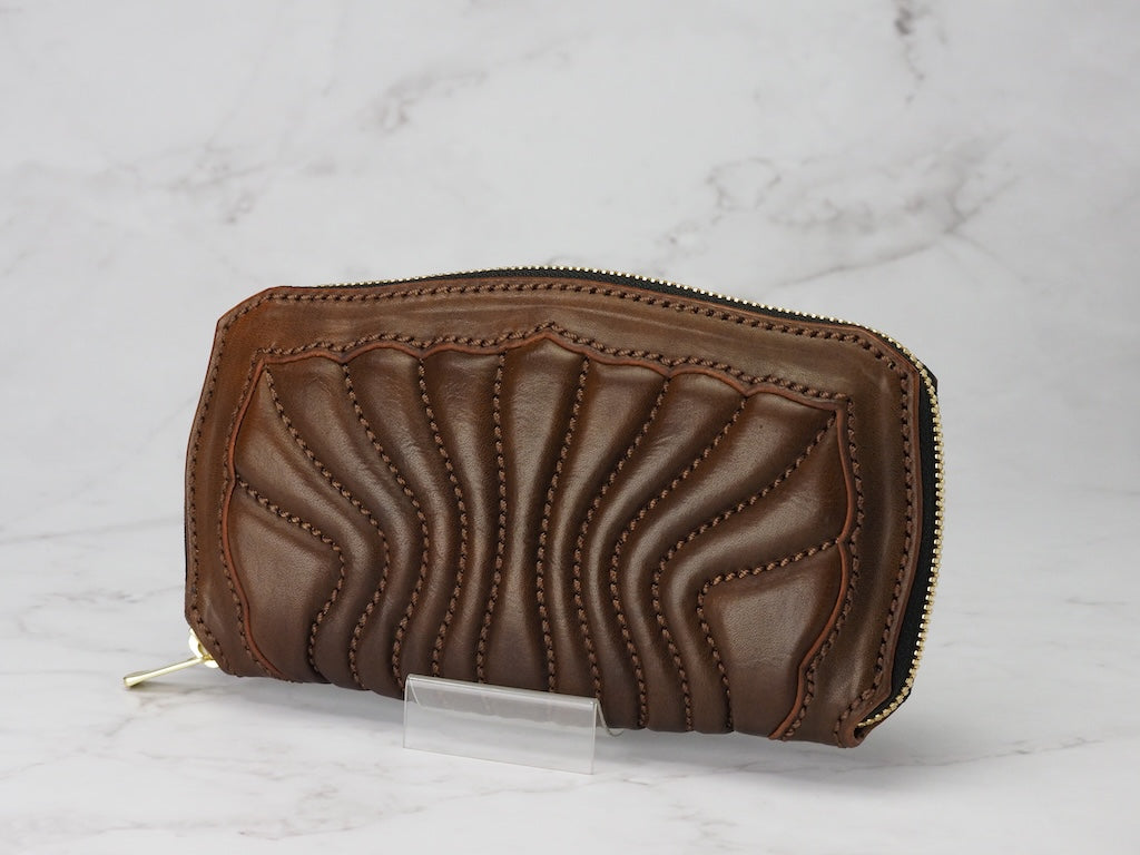 MANIFOLD ［RY-11 PL-B］ MORAY ROUND FASTENER WALLET – MANIFOLD