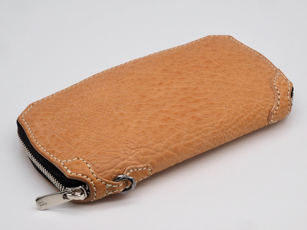 MANIFOLD ［MW-11 GS S-T］ ROUND FASTENER WALLET（馬ヌメ極厚 本