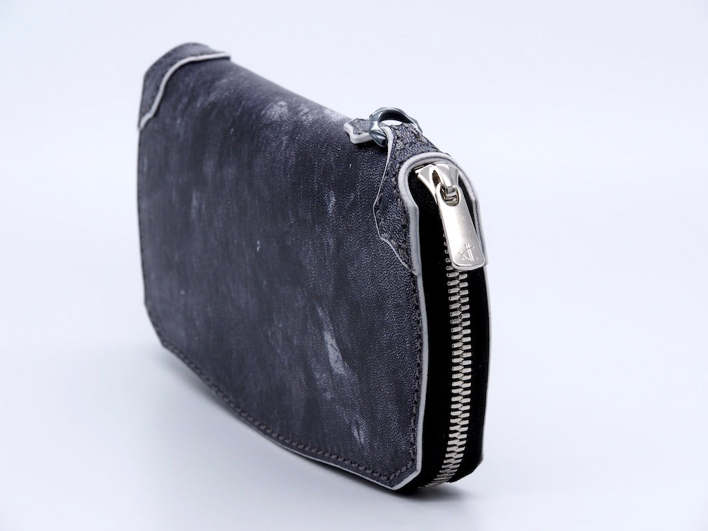 MANIFOLD ［MW-11 GRV S-T］ ROUND FASTENER WALLET（GRAY