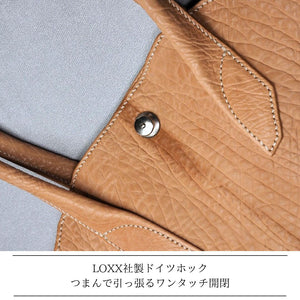 MK-02 GS　TOTE BAG［M］ 馬ヌメ極厚シュリンク TAN