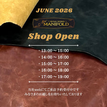 画像をギャラリービューアに読み込む, 6月 MANIFOLD SHOP ご来店予約