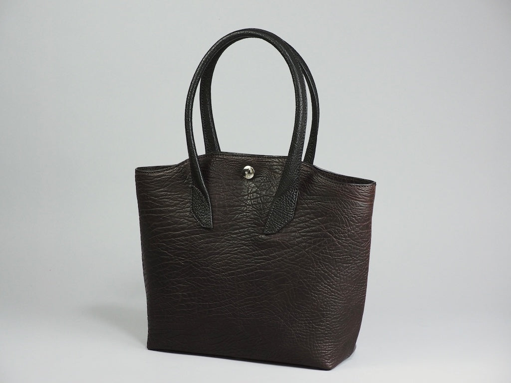 MK-02 GS　TOTE BAG［M］ 馬ヌメ極厚本シュリンク LA-DARK BROWN