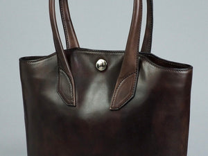 MK-01　TOTE BAG［S］馬ヌメ 手染め BROWN