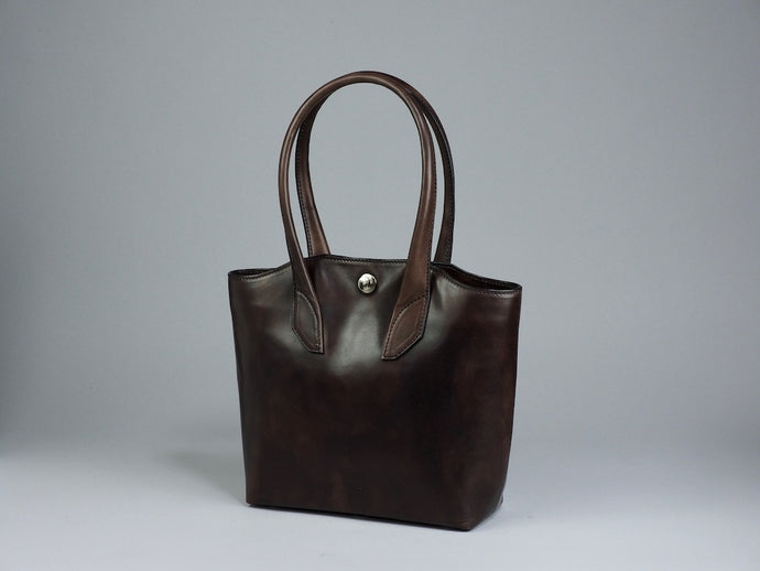 MK-01　TOTE BAG［S］馬ヌメ 手染め BROWN