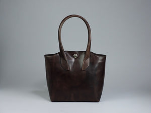 MK-01　TOTE BAG［S］馬ヌメ 手染め BROWN