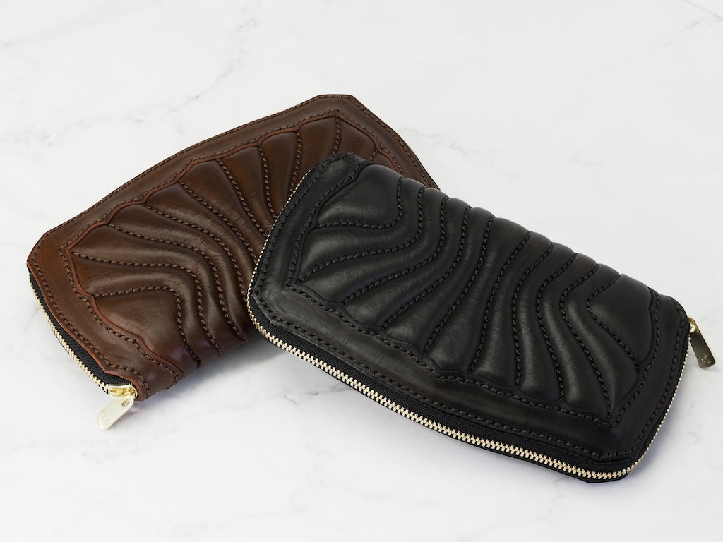 ［受注製作］RY-11 PL-B　MORAY ROUND FASUTENER WALLET