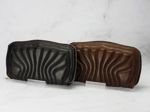 ［受注製作］RY-11 PL-B　MORAY ROUND FASUTENER WALLET