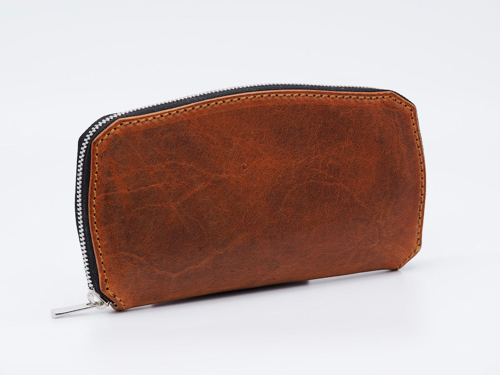 MANIFOLD ［MW-11 DO］ ROUND FASTENER WALLET（Douglas