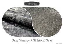 Load image into Gallery viewer, 馬ヌメ -Gray Vintage- ＋ SHARK -Gray- 【受注製作】