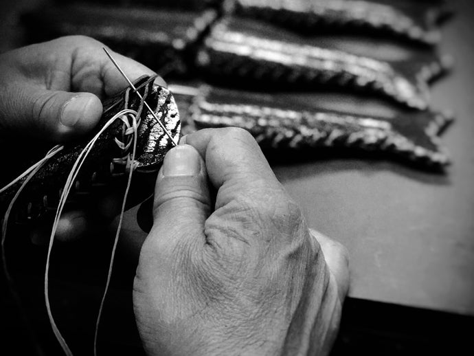 leather lure sewing 